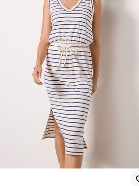Evereve sleeveless striped dress